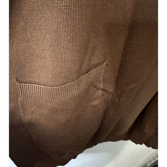 Grace Karin Brown Longline Open Front Cardigan Sweater Size XL - Picture 4 of 8